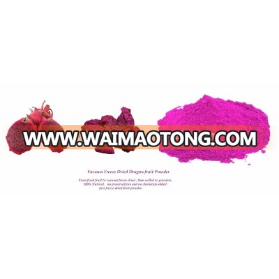 Vacuum Freeze Dried Pink Dragon fruit powder from Thailand