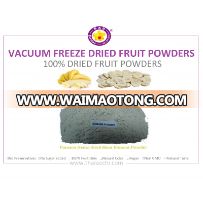 FREEZE DRIED BANANA POWDER : VACUUM FREEZE DRIED BANANA POWDER ; DRIED FRUIT POWDERS 100% .