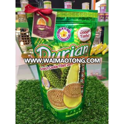 Cookies Durian flavor snacks from Thailand by Thai Ao Chi Fruit